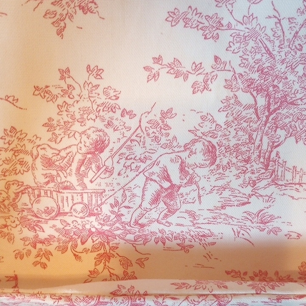 Retro/Vintage Style Medium Toile Tote/Bag - Picture 6 of 7